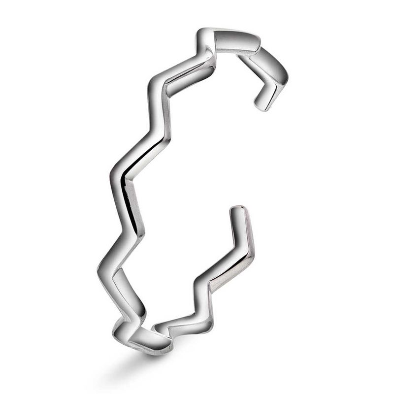 Peak- Ring i sølv- justerbar