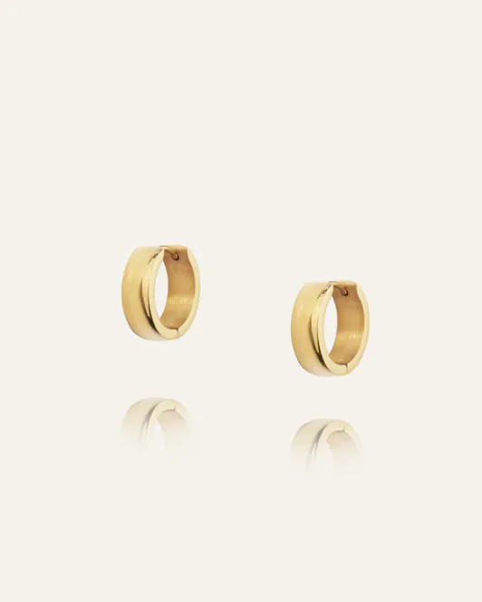 Hovedbilde Mockberg Ørepynt - Chunky Gold Hoops (Medium) ...