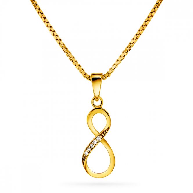 Hovedbilde Anheng 585 gull m/dia 0,02ct 'Evighet'-  ...