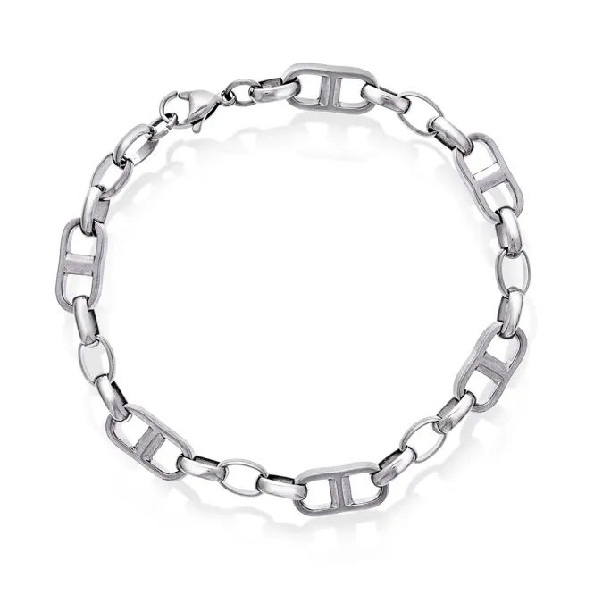 Hovedbilde Armbånd i stål, L: 20 cm B: 7,2 mm
