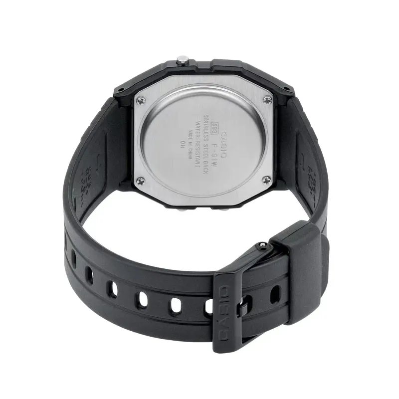 Casio Timeless 33mm 3ATM F-91W-1YEG