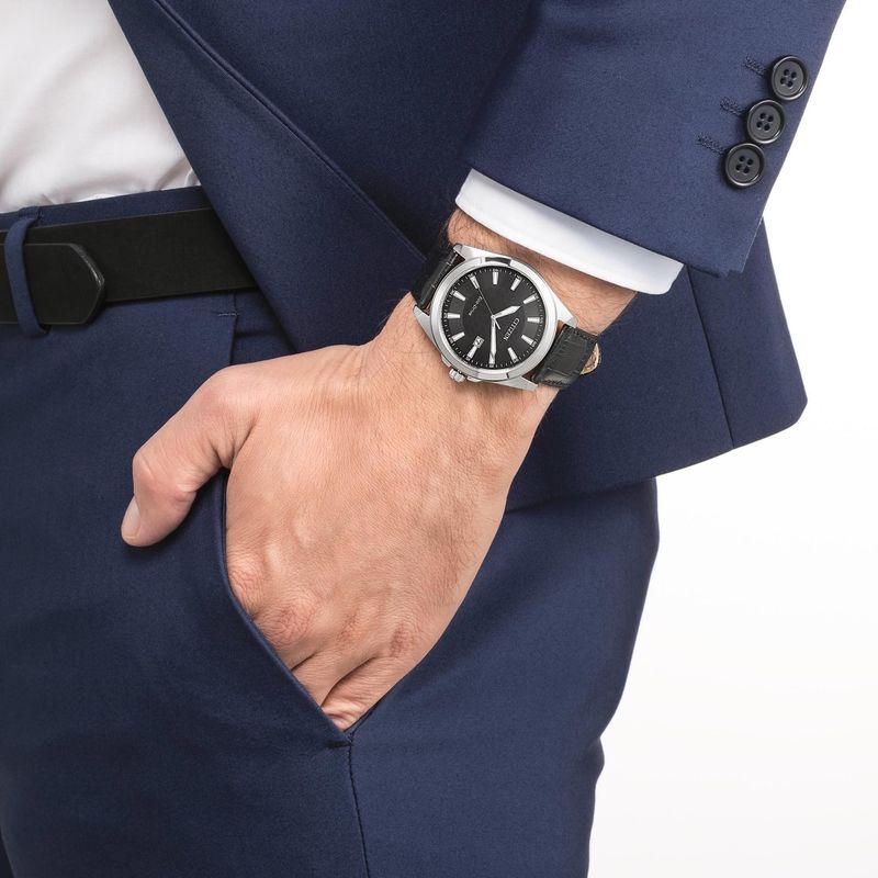 Citizen Eco-Drive Stål- Sort 41mm