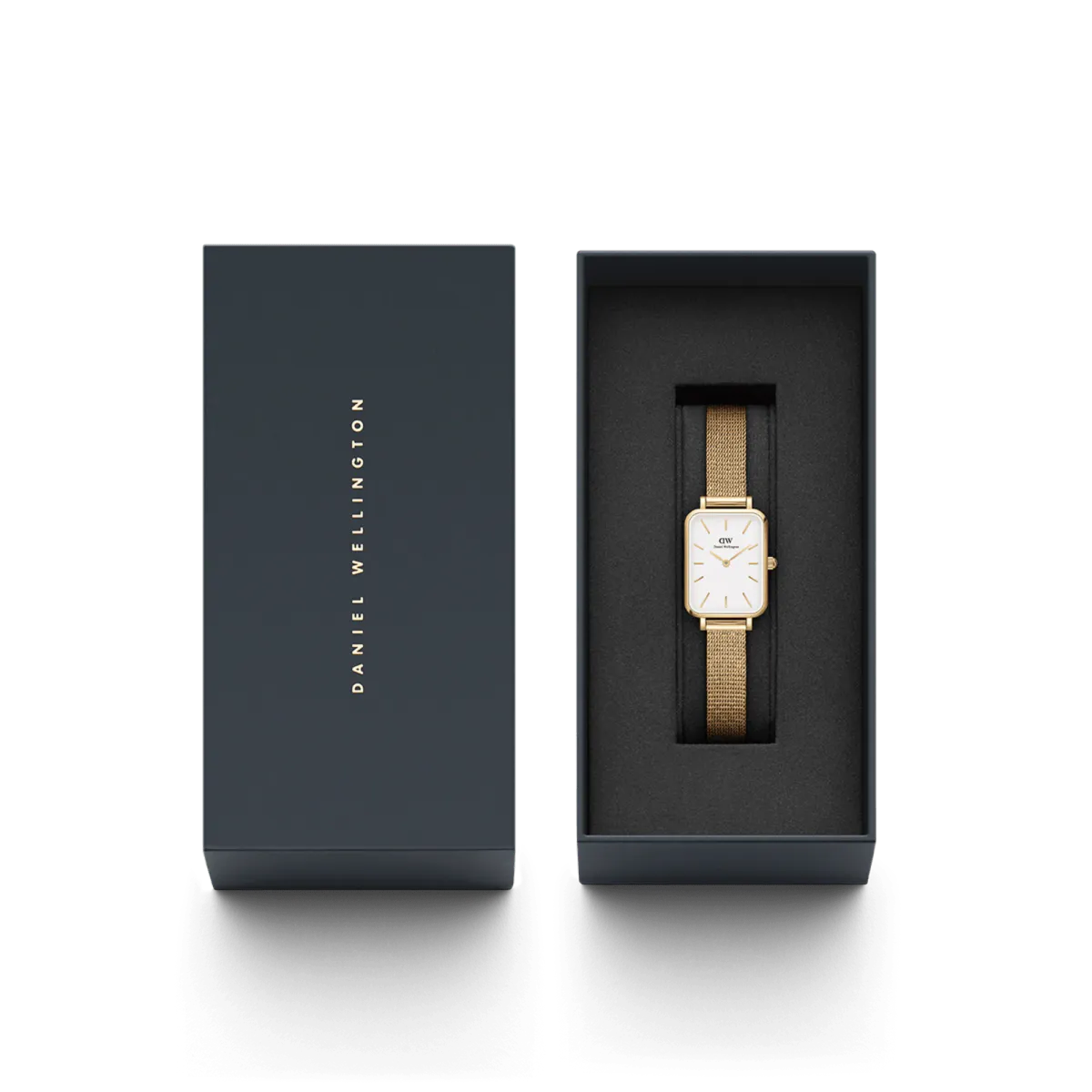 DW Quadro Pressed Evergold Gold 20x26 White