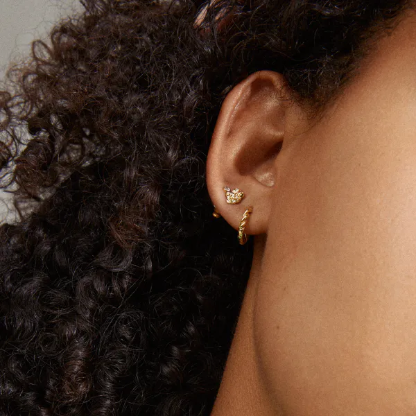 Hovedbilde PILGRIM EMANUELLE øredobber, gullbelagt, ...