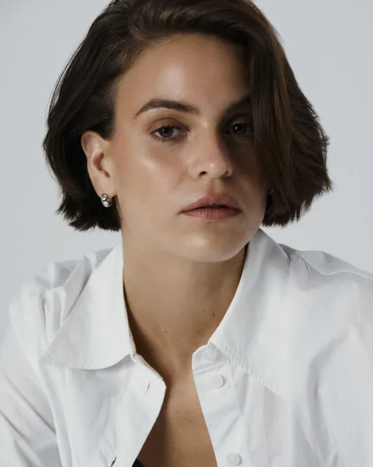 Hovedbilde Mockberg Ørepynt Chunky Silver Hoops Small