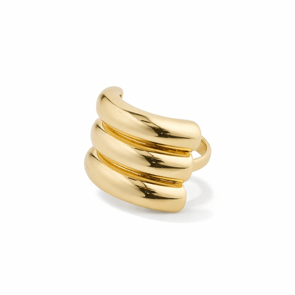 Hovedbilde PILGRIM HERITAGE ring gullbelagt,  justerbar