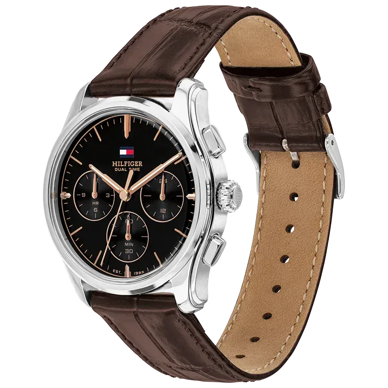 Tommy Hilfiger Ø38mm 5ATM brun/sort