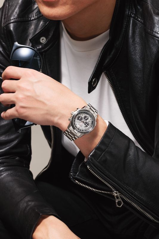 Citizen Eco-Drive Chrono Mens Stål / Sølv Ø40mm