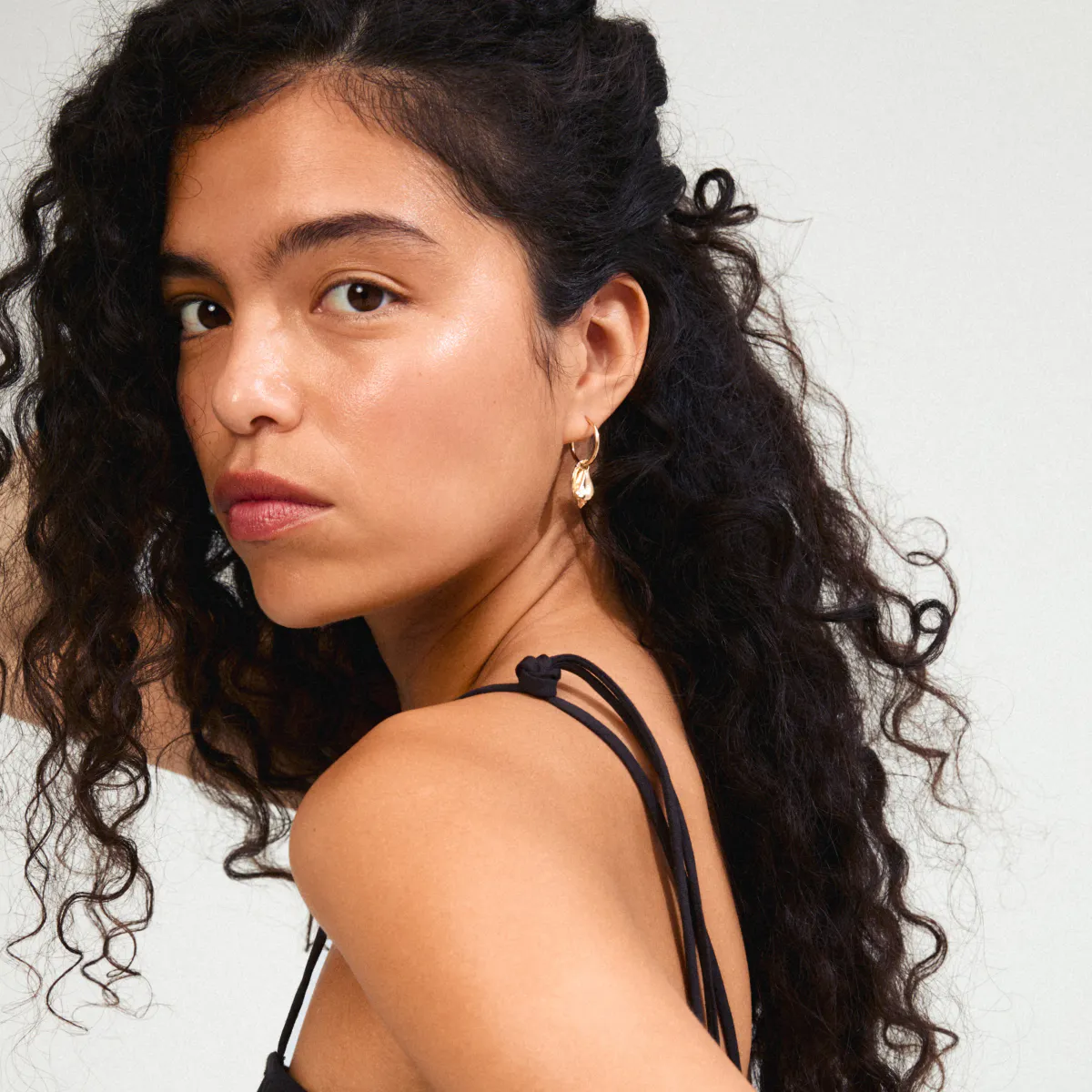 BREEZE hoops gold-plated 