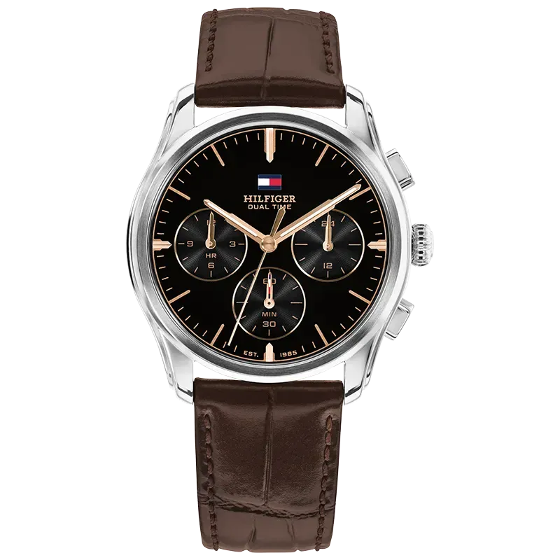 Tommy Hilfiger Ø38mm 5ATM brun/sort