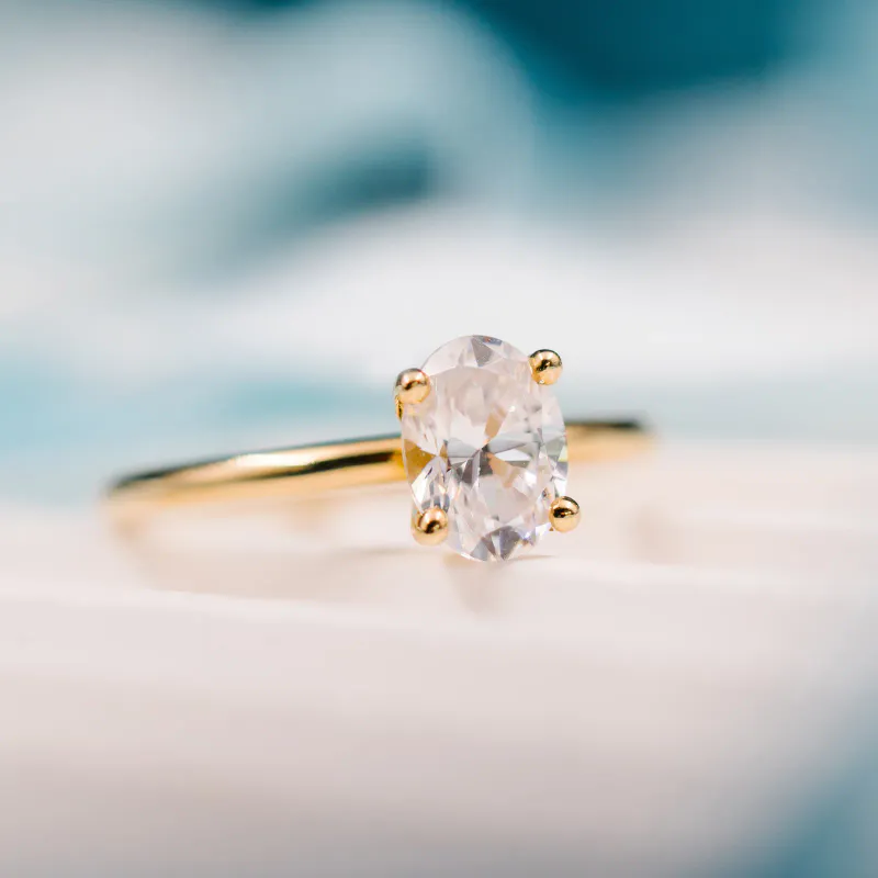 Ring EMPRESS 585 gull med LAB grown diamant 1,25ct VS1