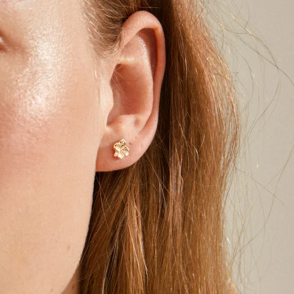 Hovedbilde PILGRIM OCTAVIA øredobber, gullbelagt- 6mm