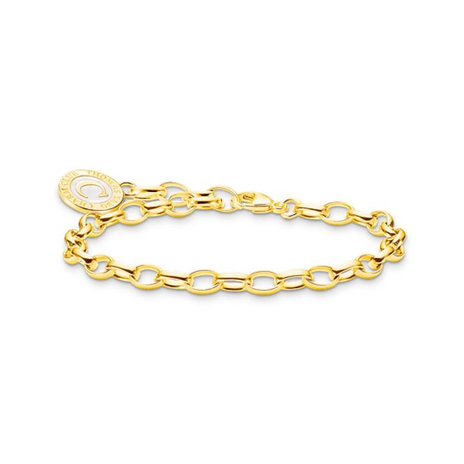 Hovedbilde THOMAS SABO 15cm, charms- armbånd i forgylt sølv