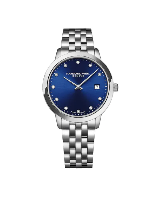 Hovedbilde Raymond Weil Toccata Lady blå med diamanter, ...
