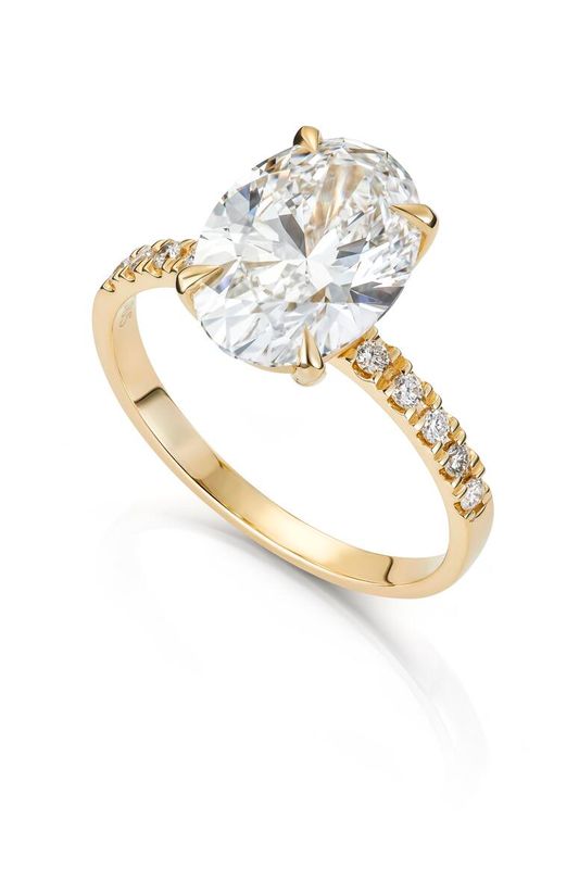 Ring Olivia Oval 3,12ct med LAB grown diamanter