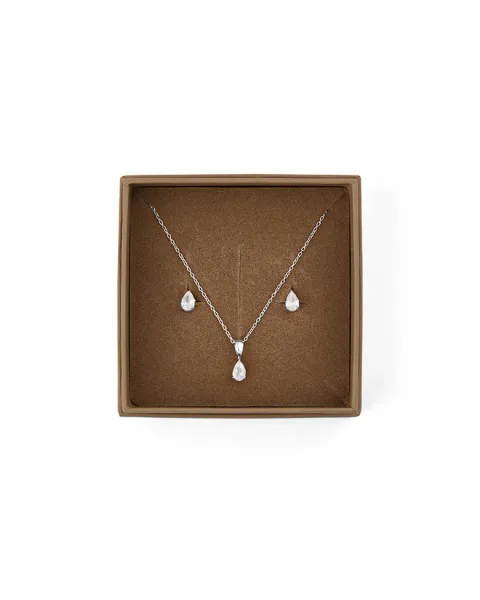 Hovedbilde Mockberg Belle Silver Combo Sett / Ørepynt + ...