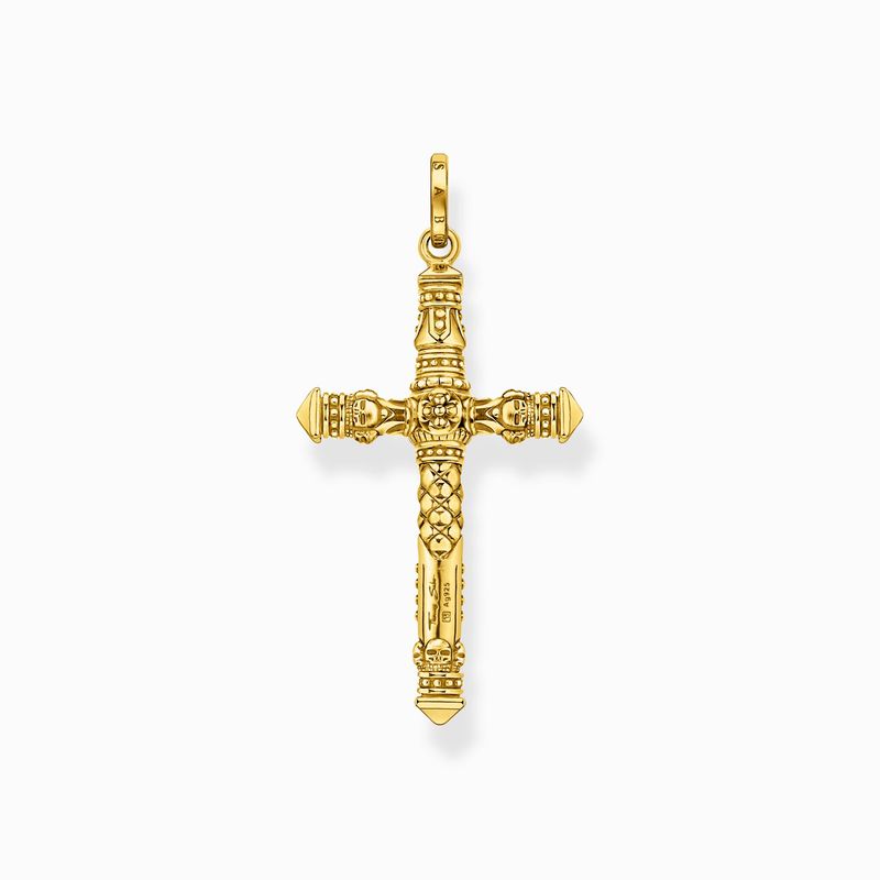 THOMAS SABO Anheng, forgylt kors, inkl.kjede 60cm