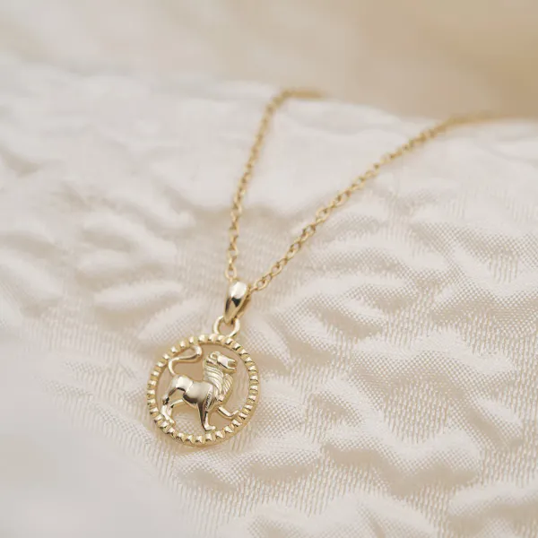 Hovedbilde Smykke i forgylt sølv LØVEN (24.juli - 23.aug) 