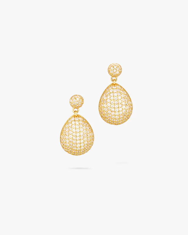Philippa Studios øredobber- Drop Pave