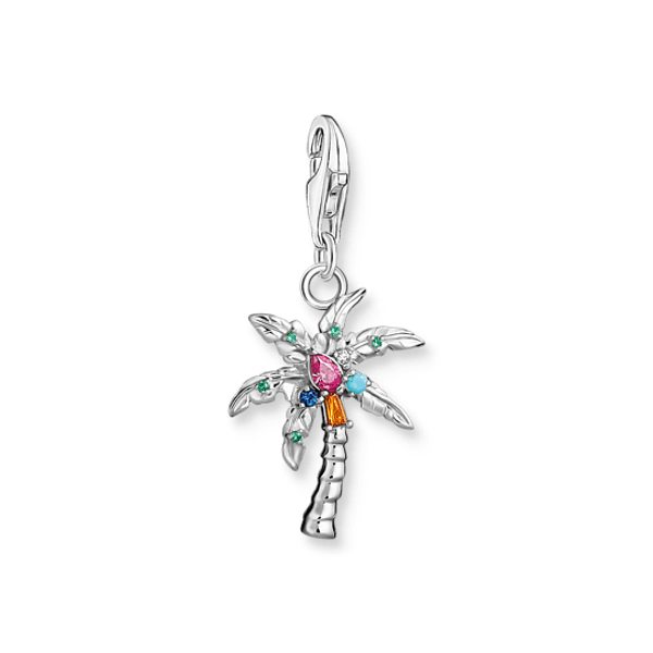 Bilde av THOMAS SABO charm, fargerikt palmetre, sølv