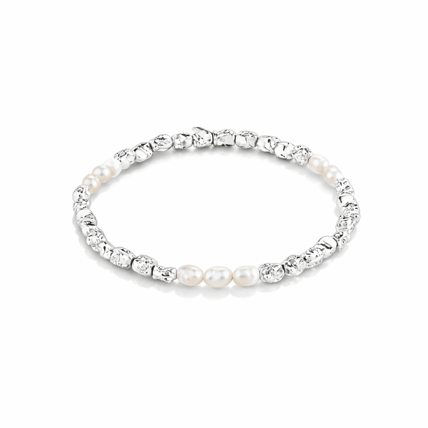 Hovedbilde PILGRIM TIDE armbånd sølvbelagt L:17cm