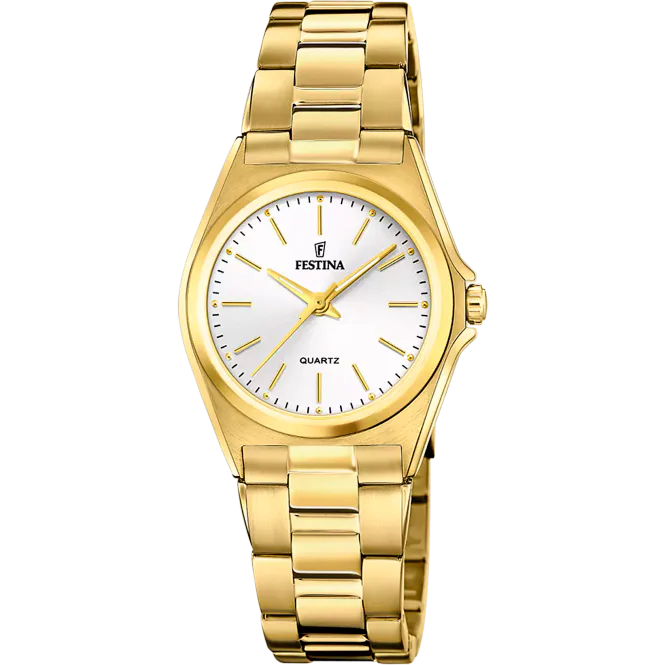Hovedbilde Festina Classic Hvit/Gulltonet stål Ø31 mm 