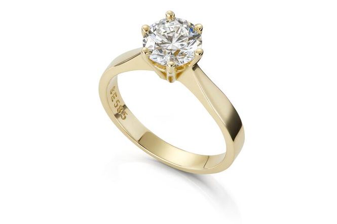 Hovedbilde Ring MARGRETE 585 gull med LAB grown diamant ...