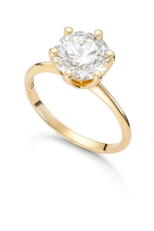 Ring Alexandra 585 gull med 3,00ct LAB grown diamant 