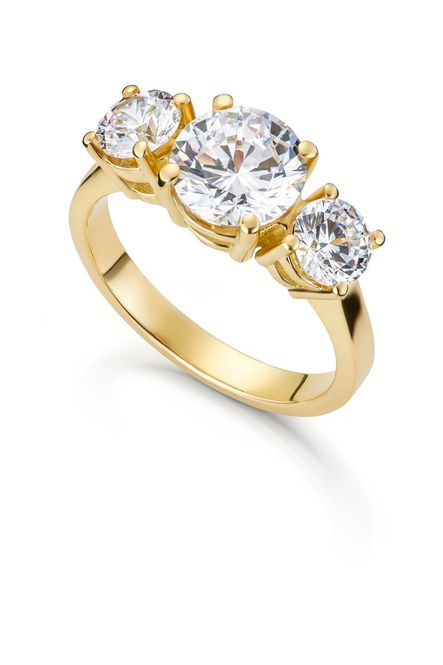 Hovedbilde Ring KJÆRLIGHET 585 gull med LAB grown diamant ...